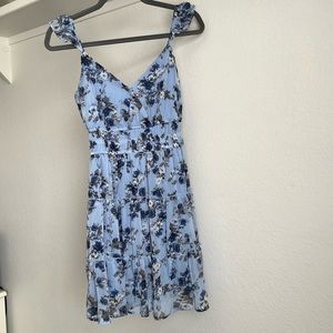 Beautiful Floral Blue Dress